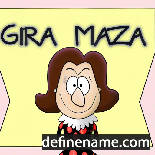 Maria Grazia cartoon