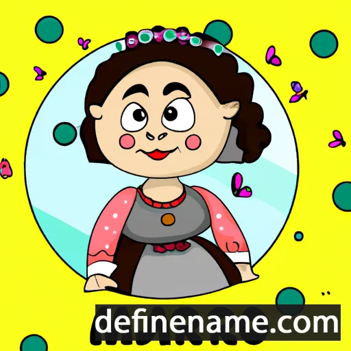 cartoon of the name Maria João