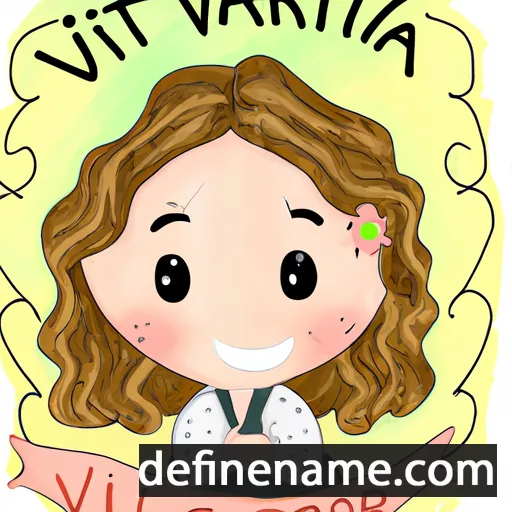 Maria Vittoria cartoon