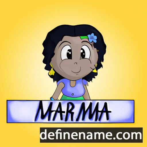 cartoon of the name Mariama