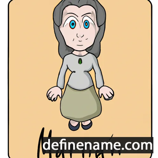 cartoon of the name Marian