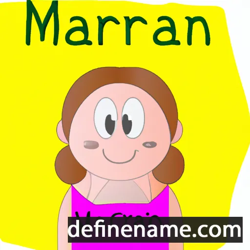 cartoon of the name Mariann