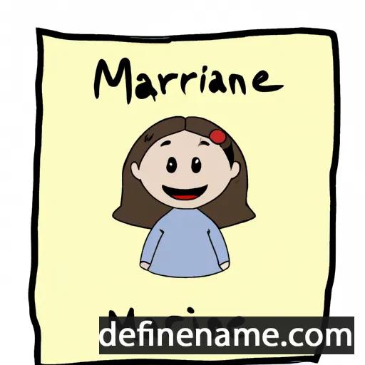 cartoon of the name Marianne