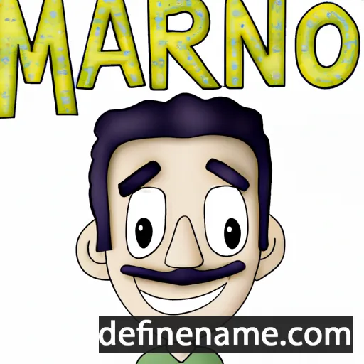 cartoon of the name Mariano