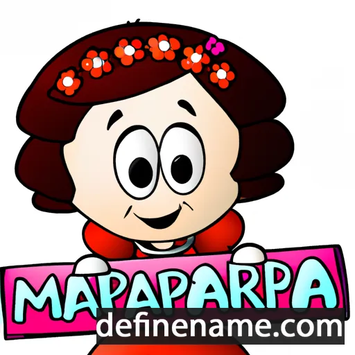 cartoon of the name Mariapia