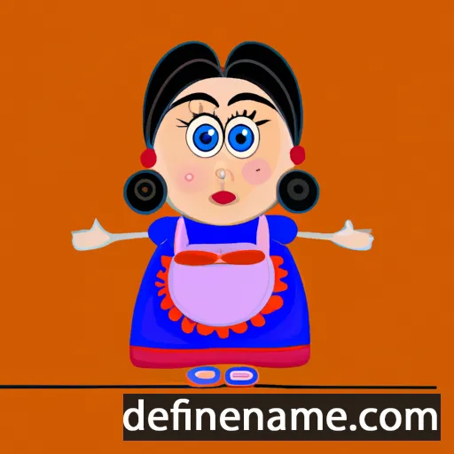 cartoon of the name Mariasole