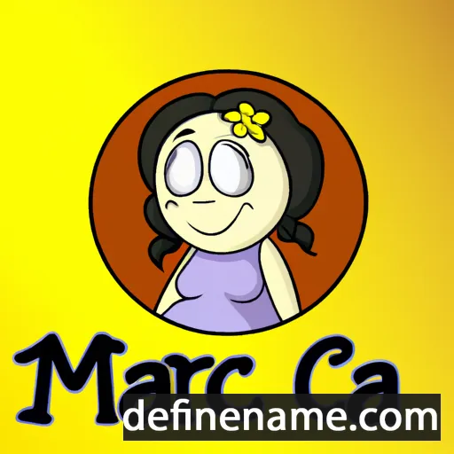 cartoon of the name Marica