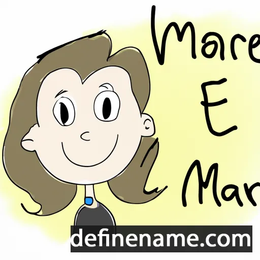 cartoon of the name Marie