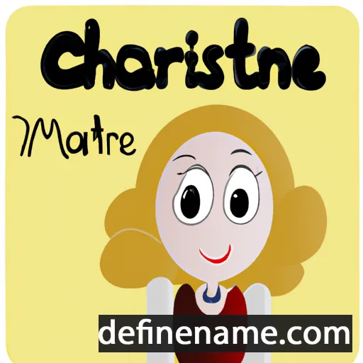 Marie-Christine cartoon