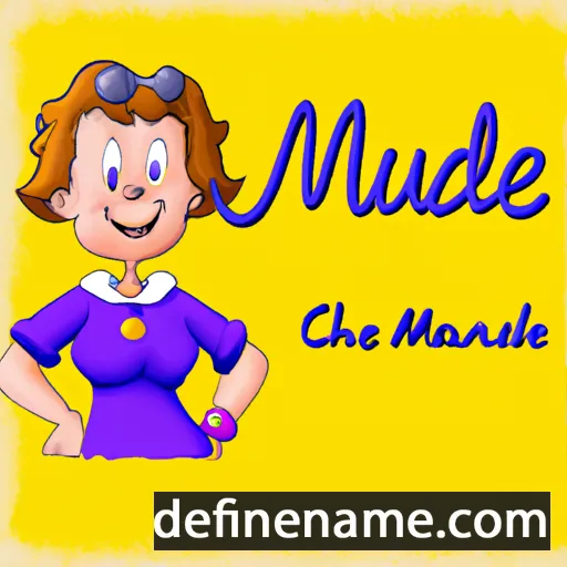 cartoon of the name Marie-Claude