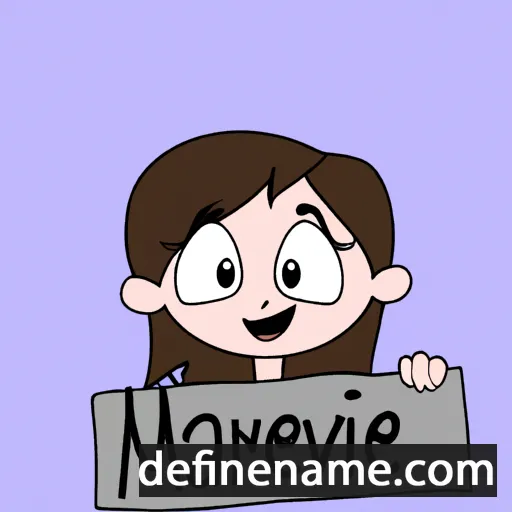 cartoon of the name Marie-Ève