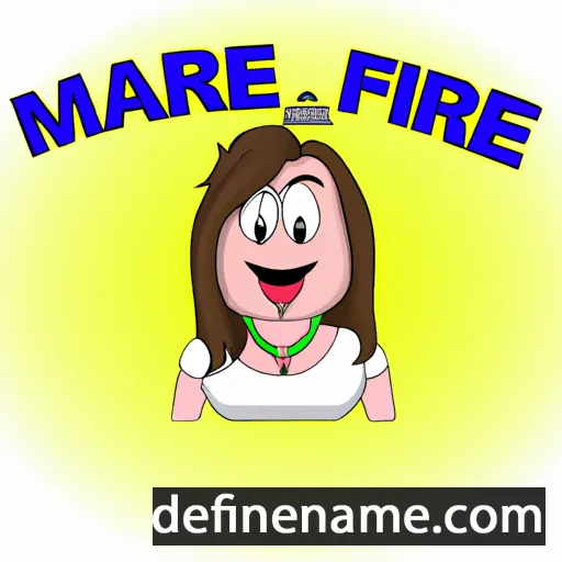 cartoon of the name Marie-France