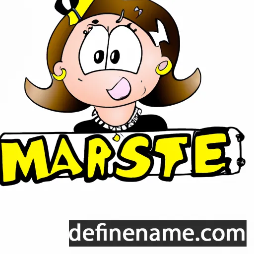 cartoon of the name Marie-José