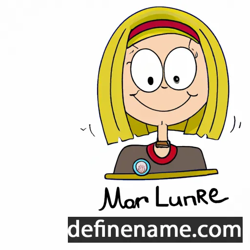 cartoon of the name Marie-Laure