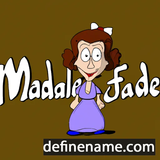 cartoon of the name Marie-Madeleine