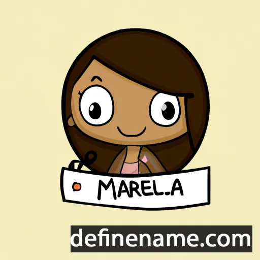 cartoon of the name Mariella