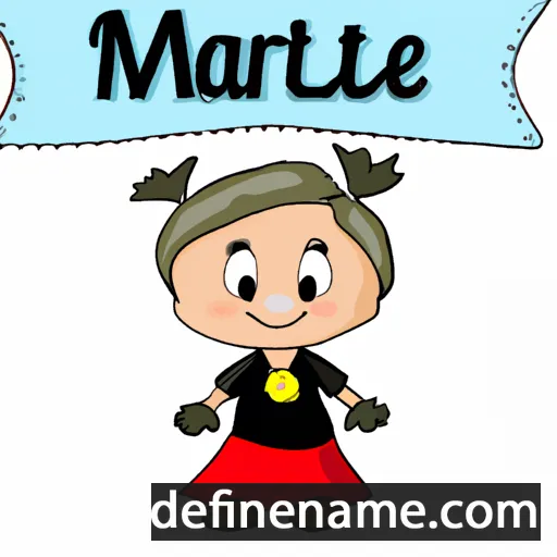 cartoon of the name Marietjie