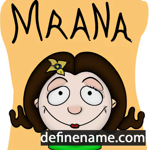 cartoon of the name Marijana