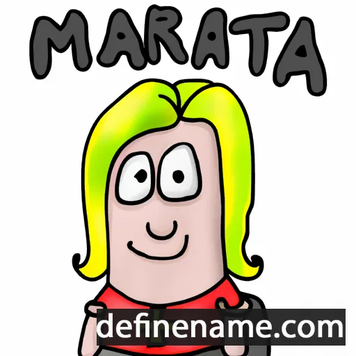 cartoon of the name Marijeta