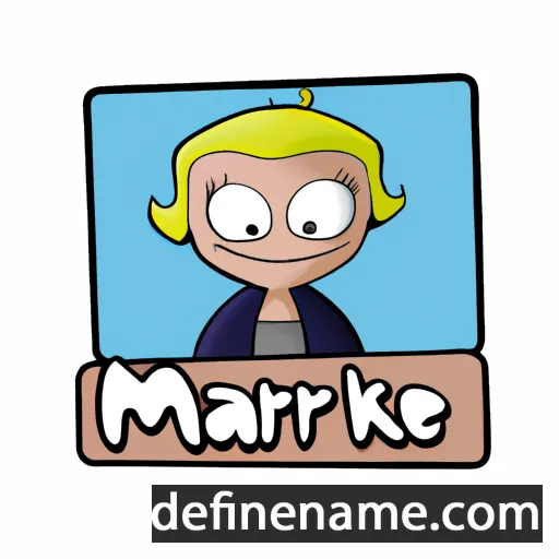 cartoon of the name Marijke