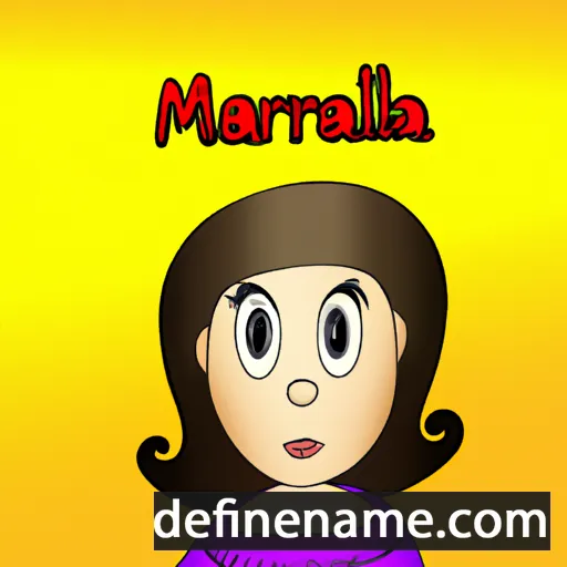 cartoon of the name Marilena