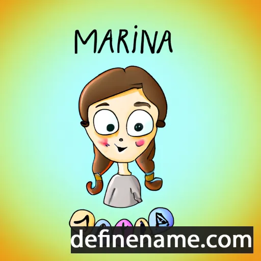 cartoon of the name Marina