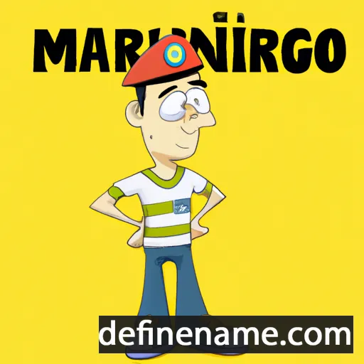 cartoon of the name Marinho