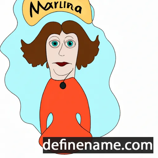 cartoon of the name Marinka