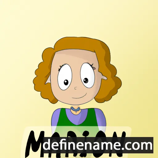 cartoon of the name Marion