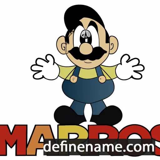 cartoon of the name Marios