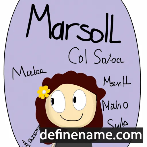 cartoon of the name Marisol