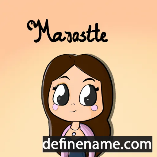 cartoon of the name Maristela