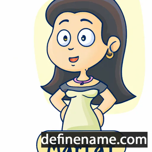 cartoon of the name Marita