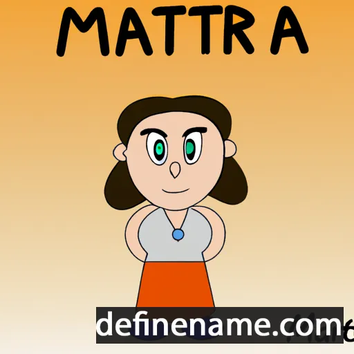 cartoon of the name Maritta