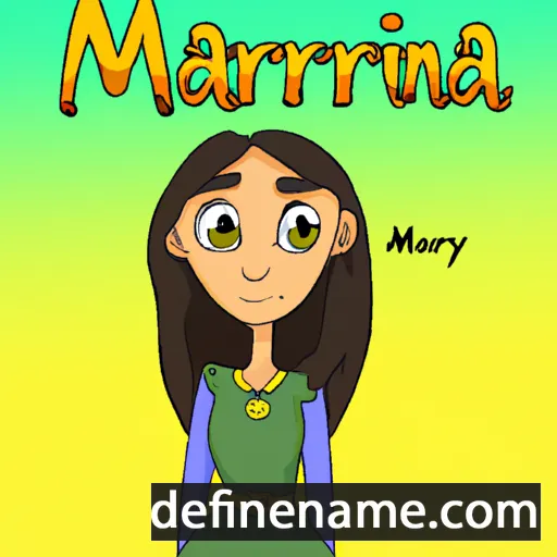 cartoon of the name Mariyana