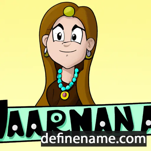 cartoon of the name Marjaana