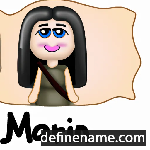 cartoon of the name Marjan