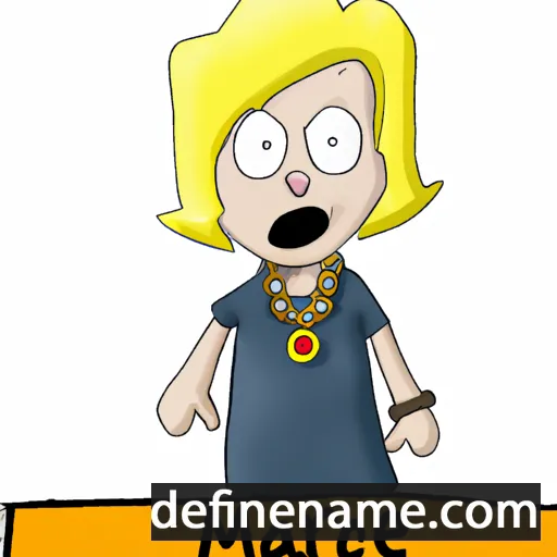 cartoon of the name Marje