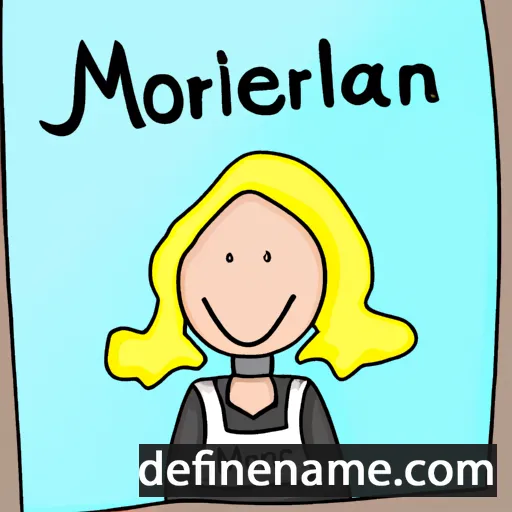 cartoon of the name Marjolein