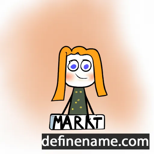 cartoon of the name Markéta