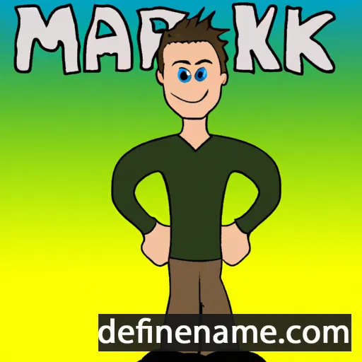 cartoon of the name Markel