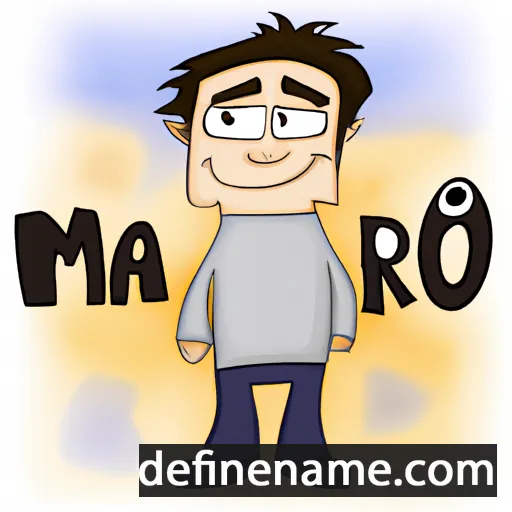 cartoon of the name Marko