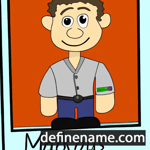 cartoon of the name Markos