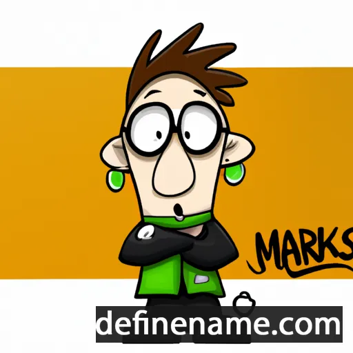 cartoon of the name Markuss