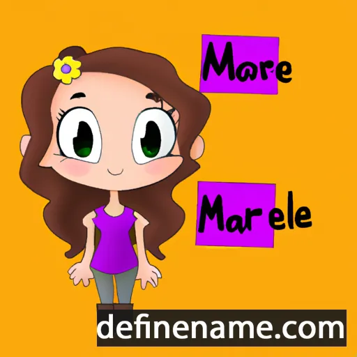 cartoon of the name Marlee