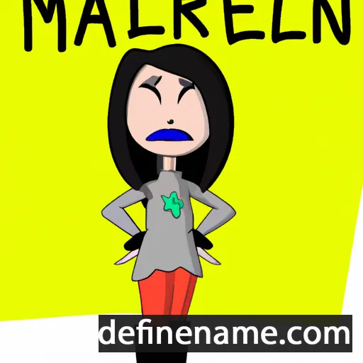 cartoon of the name Marlen