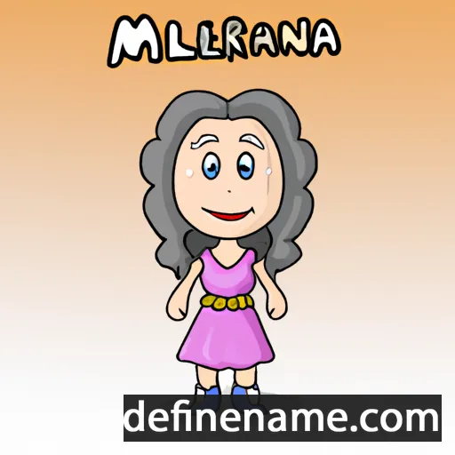 cartoon of the name Marlena