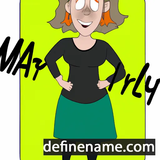 cartoon of the name Marly