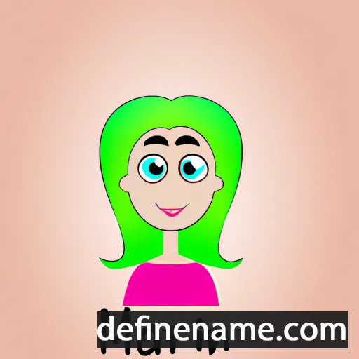 cartoon of the name Marni