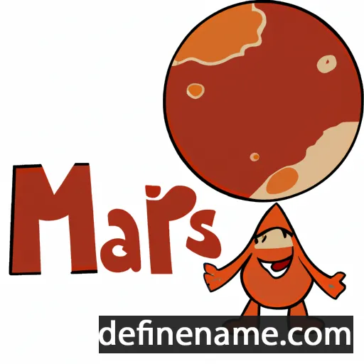 cartoon of the name Mars